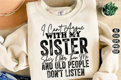 Funny Sister Quote Svg Design Product Image 3