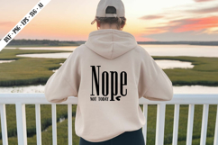 Nope Not Today Svg, Motivation Svg Designs Product Image 3