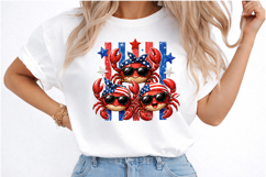 4th of July Crabs Png Product Image 3