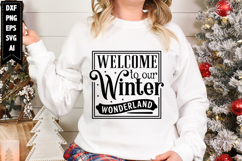 welcome to our winter wonderland Svg, Christmas Svg Designs Product Image 1