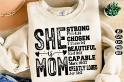 She Is Mom Svg Design Product Image 3