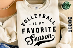 Volleyball is my Favorite Season Svg Design Product Image 3