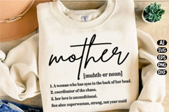 Mother Definition, Mom gift Svg Design Product Image 3