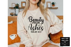 Beauty From Ashes Isalah 61:3 Svg Cut Files Product Image 1