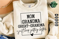 Mom Great Grandma Svg Design Product Image 3
