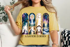 A Savior Is Born Christmas PNG Designs Product Image 3
