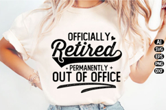 Retired Permanently Out of Office Svg Design Product Image 3