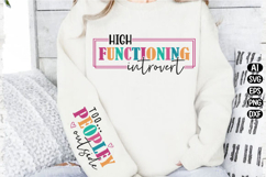 High Functioning Introvert Svg Design Product Image 3