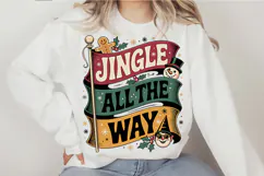 Jingle all the way Christmas PNG Designs Product Image 3