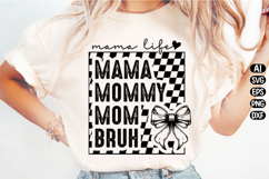 Retro Mama Bruh Svg Design Product Image 1