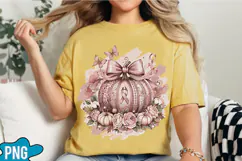 Pink Ribbon Pumpkin PNG Designs Product Image 3