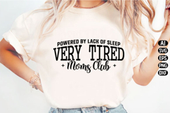 Mom Life Tired Moms Club Svg Design Product Image 1