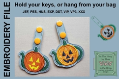 Jack-O-Lantern Key Fob - Bag Tag Product Image 2