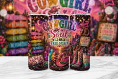 Cowgirl Soul Wild Heart Tumbler Wrap Product Image 1