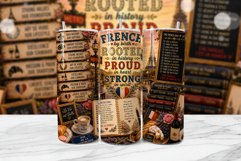 French Pride Paris Tumbler Wrap PNG Product Image 1