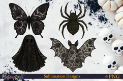 Lace Halloween Sublimation Designs | Creatures Product Image 1