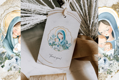 Virgin Mary and Baby Jesus Clipart Product Image 3