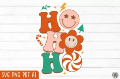 Christmas svg, Ho Ho Ho svg, Retro Christmas svg Product Image 2