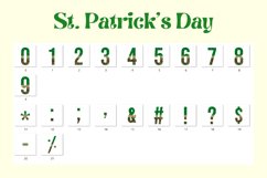 St patricks day Alphabet Leopard Half Shamrock Leaf LettersA Product Image 7