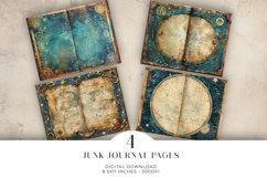 Celestial Junk Journal Digital Paper Bi-fold Product Image 1