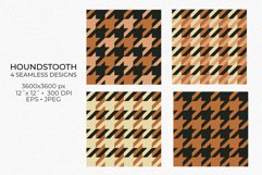 Houndstooth Seamless Patterns | Plaid Digital Papers Product Image 2