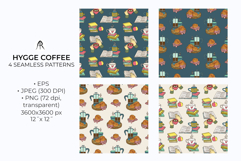 Cozy Coffee and Books Seamless Patterns Product Image 2