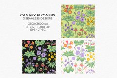Canary Flora Millefleurs Vintage Digital Papers Product Image 3