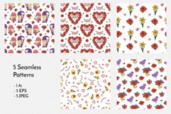Valentines Day Gnomes Clipart & Patterns Product Image 8