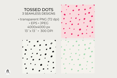 Irregular Hand-Drawn Tossed Dots Seamless Patterns Product Image 2