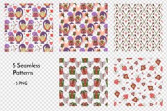 Love Gnomes - Valentines Day Gnomes Clipart & Patterns Product Image 9