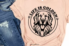 Life Is Golden Svg, Golden Retriever Svg, Cut Files Product Image 4