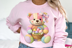 Easter Patchwork Teddy Bear png Product Image 5