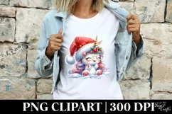 Excited Unicorn Winter PNG Product Image 4