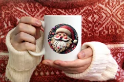 Christmas Round Cute Ornament Sublimation Product Image 3