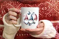 Winter Gnomes Round Ornament PNG Product Image 3