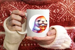 Cute Baby Walrus Winter Clothes PNG Product Image 3