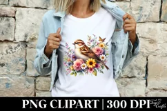 Watercolor Sprint Easter Bird |T-shirt, Mug, Tumbler Product Image 4