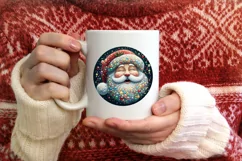 Christmas Round Cute Ornament Sublimation Product Image 3