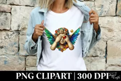 Cupid Angel Of Love Gesture Watercolor Florals Clipart Product Image 4