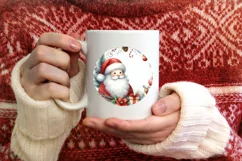 Watercolor Christmas Image Featuring Santa PNG Product Image 3