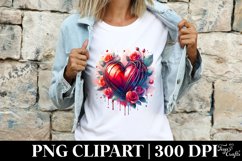 Broken Cold Heart Love Clipart |T-shirt, Mug, Tumbler Product Image 4