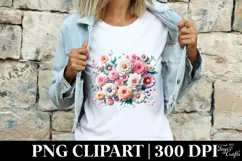 Flower, Clipart |T-shirt, Mug PNG Product Image 4