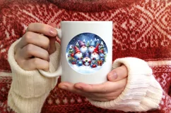 Watercolor Gnome Christmas PNG Product Image 4