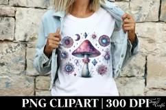 Mystical Mushroom | Celestial | Magic Mushrooms PNG |Tarot Product Image 4