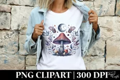 Mystical Mushroom | Celestial | Magic Mushrooms PNG |Tarot Product Image 4