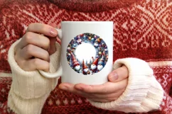Watercolor Gnome Christmas PNG Product Image 3