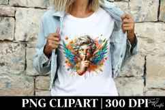 Cupid Angel Of Love Secret Watercolor Florals Clipart Product Image 4