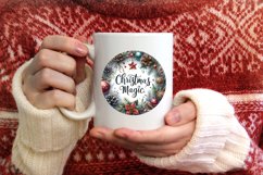 Watercolor Winter Scene Sublimation PNG Product Image 4