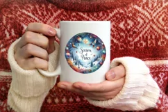 Watercolor Winter Scene Sublimation PNG Product Image 4