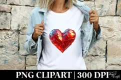 Broken Cold Heart Love Clipart |T-shirt, Mug, Tumbler Product Image 3